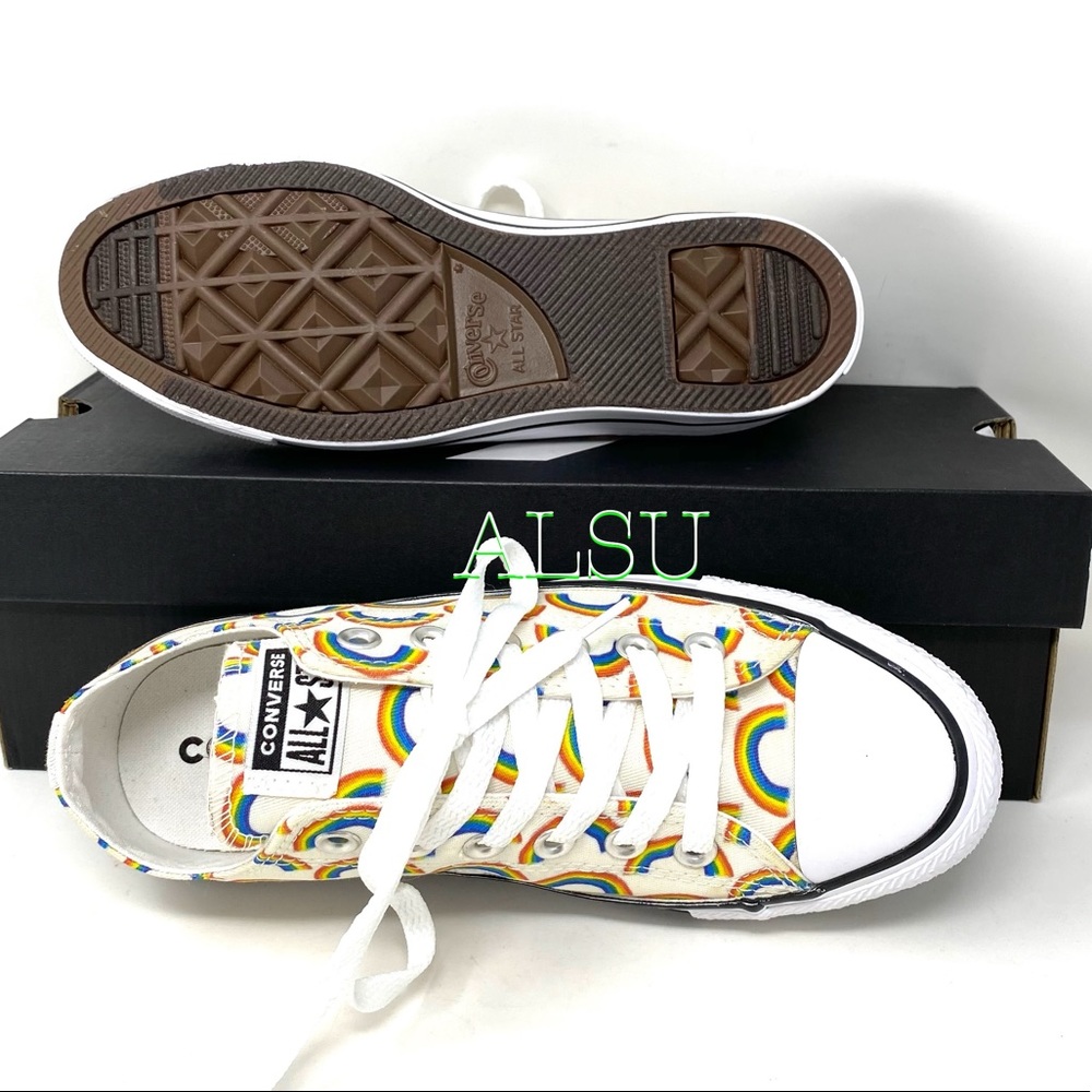 Converse Ctas Bright Rainbow 🌈 Canvas Low Women’s - Picture 4 of 10